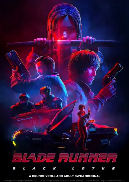 Постер аниме Бегущий по лезвию: Чёрный лотос